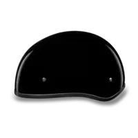 D.O.T. DAYTONA SKULL CAP W/O VISOR- HI-GLOSS BLACK