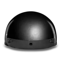 D.O.T. DAYTONA SKULL CAP - Gun Metal Grey Metallic motorcycle helmet