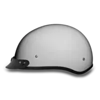 D.O.T. DAYTONA SKULL CAP- PEARL WHITE motorcycle helmet