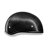 D.O.T. DAYTONA SKULL CAP: Grey carbon fiber skull cap helmet, no visor