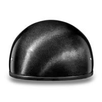 D.O.T. DAYTONA SKULL CAP W/O VISOR - GREY CARBON FIBER