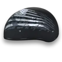 D.O.T. DAYTONA SKULL CAP with 2nd Amendment American flag motorcycle helmet